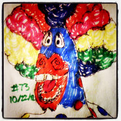 Napkin Art #73 - Circus Zaragoza - Madagascar 3