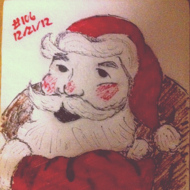 Napkin Art 106 - Santa Claus is coming to town