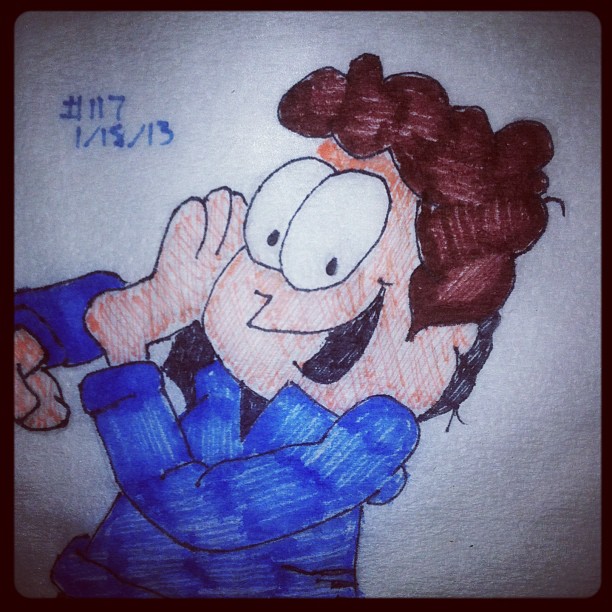 Napkin Art 117 - Jon Arbuckle - Garfield