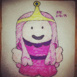 Napkin Art 131 - Hello Princess Bubblegum - Mashup