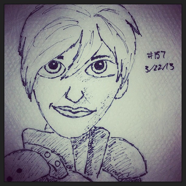 Napkin Art 157 - Sergeant Calhoun - Wreck-It Ralph