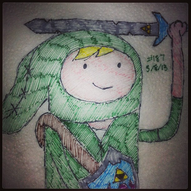 Napkin Art 187 - Hyrule Time - Adventure Linnk