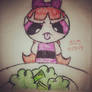 Napkin Art 225 - Blossom - Powerpuff Girls