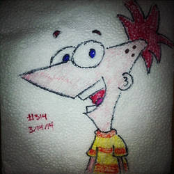 Napkin Art 314 - Phineas - Phineas and Ferb