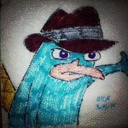 NapkinArt 104 - Perry the Platypus Phineas n Ferb