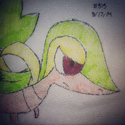 Napkin Art 315 - Snivy - Pokemon