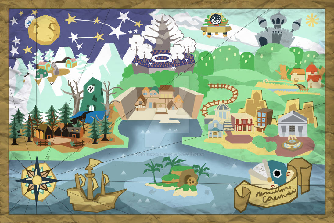 Mario Map Deviantart Paper Mario Map by PositronGaming on DeviantArt