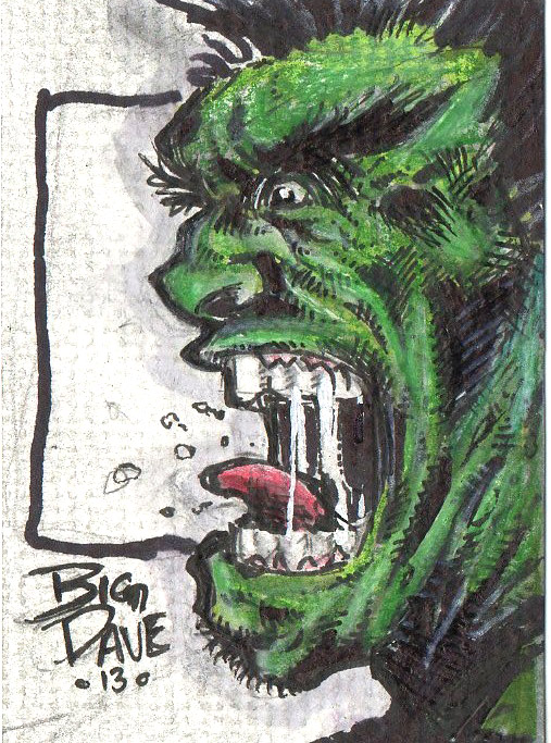 hulk sketch card