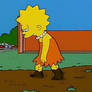 Lisa walking in mud barefoot