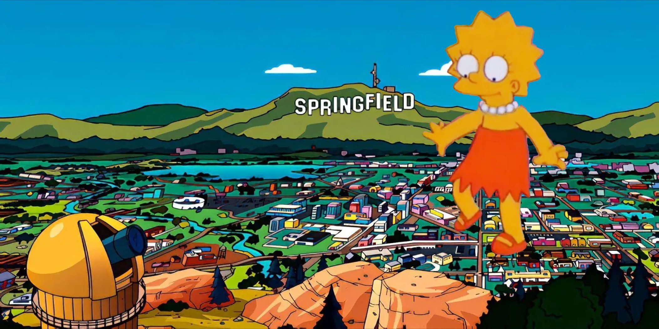 Giantess Lisa roaming Springfield by SuperMarioRocks on DeviantArt