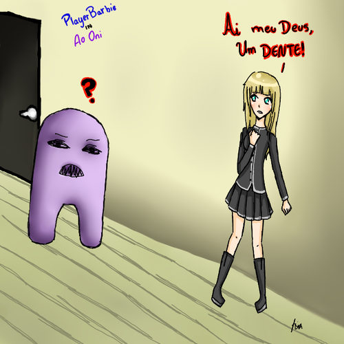 Ao Oni by Dreaming-Witch on DeviantArt