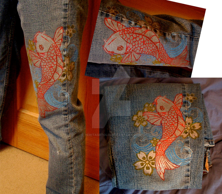 Koy Fish on Jeans