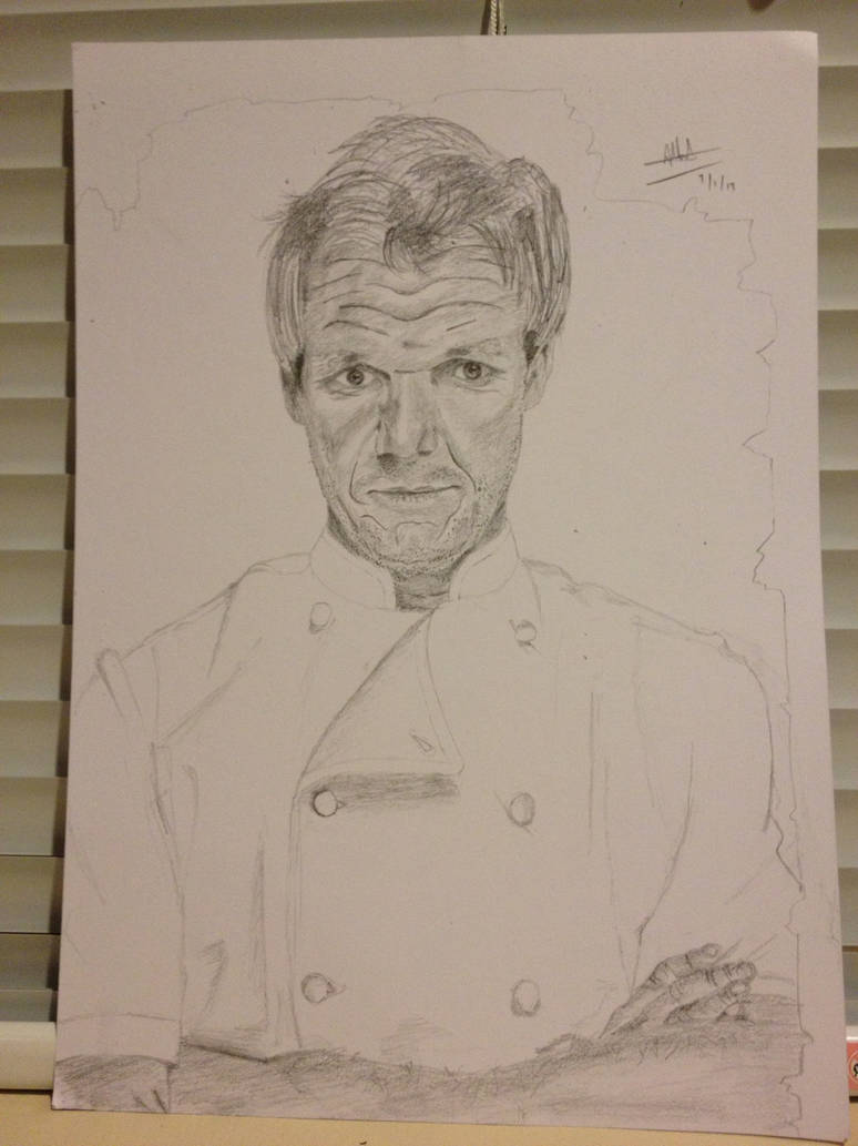 Gordon Ramsay Portrait Drawing by DimitriAlb7 on DeviantArt