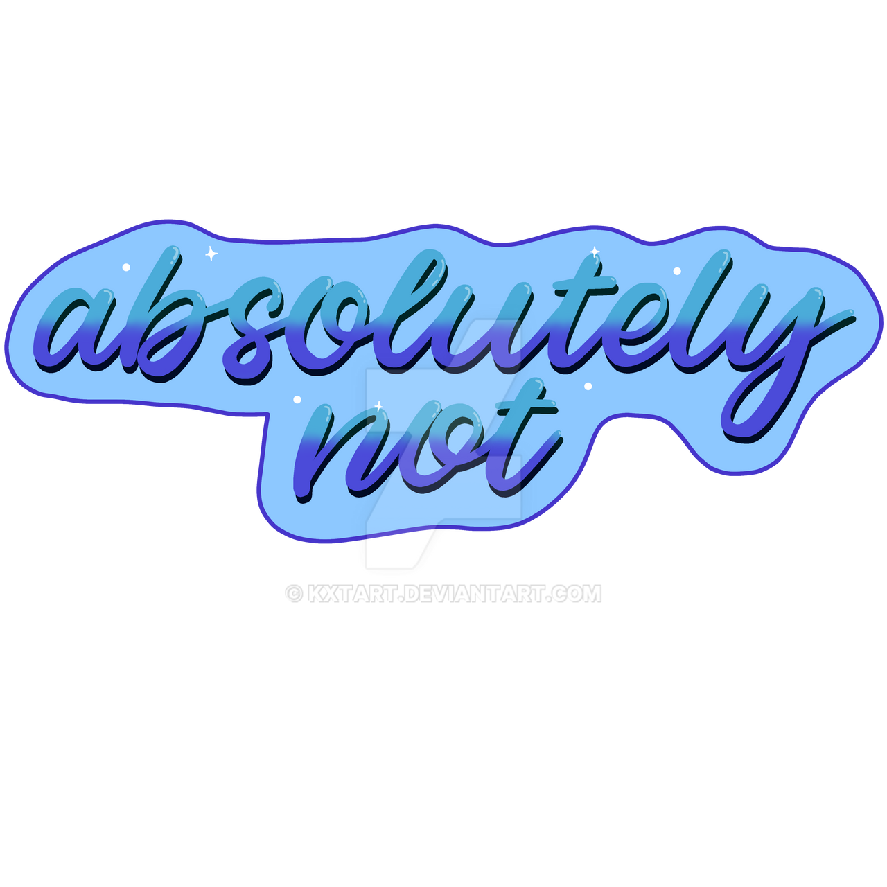 Absolutely not by kxtart on DeviantArt