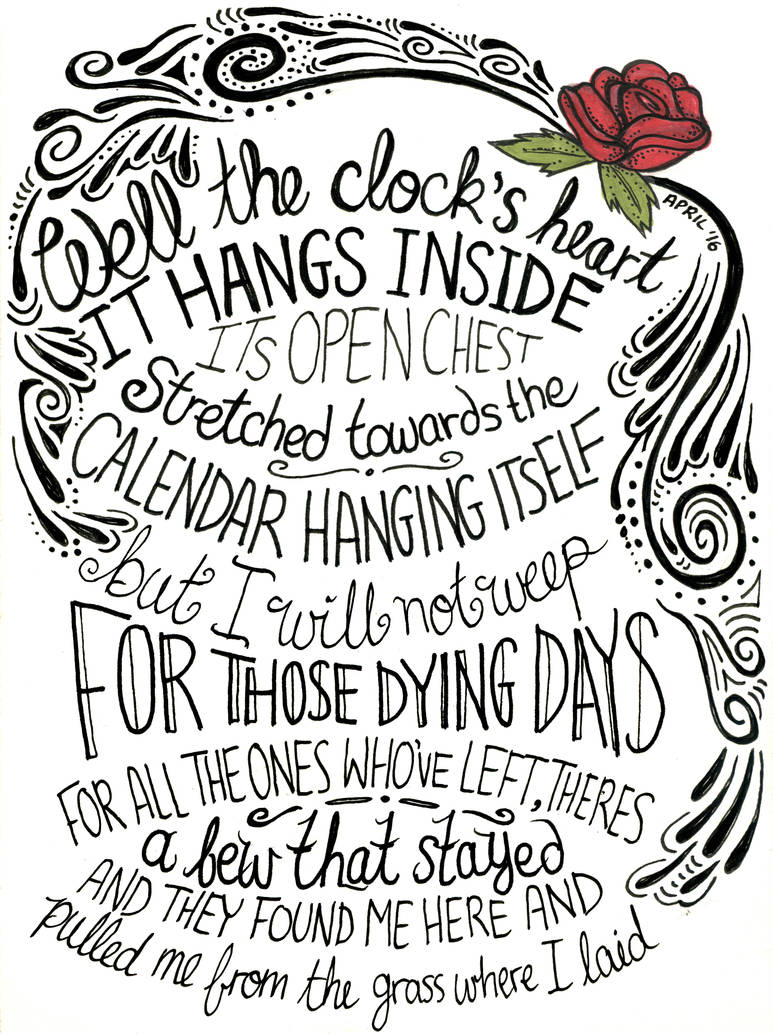 The Calendar Hung Itself by pinkanthony on DeviantArt