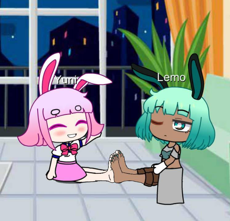 Yuni x Lemo Footsie by PikachuFan64 on DeviantArt