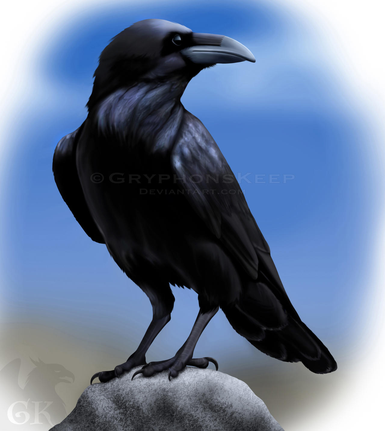Raven Speedpaint by GryphonsKeep on DeviantArt