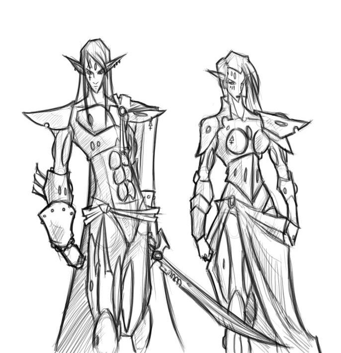 more eldar sketches