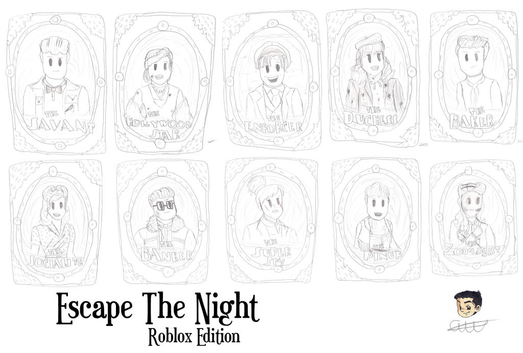 Escape The Night Roblox Edition By 1adamart333 On Deviantart - escape the night season 3 roblox