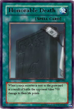 Honorable Death Spell Card