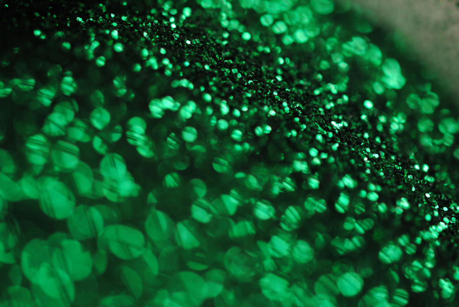 Bokeh Glitter Stock GREEN by Tyuki-san