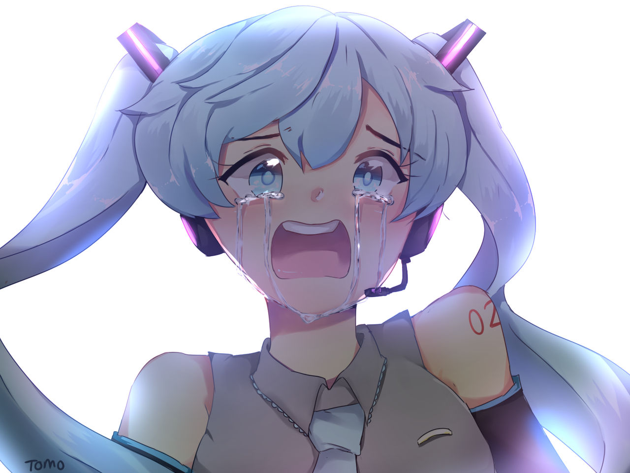 Miku Crying Reference Hatsune Miku Crying Emotional Performance