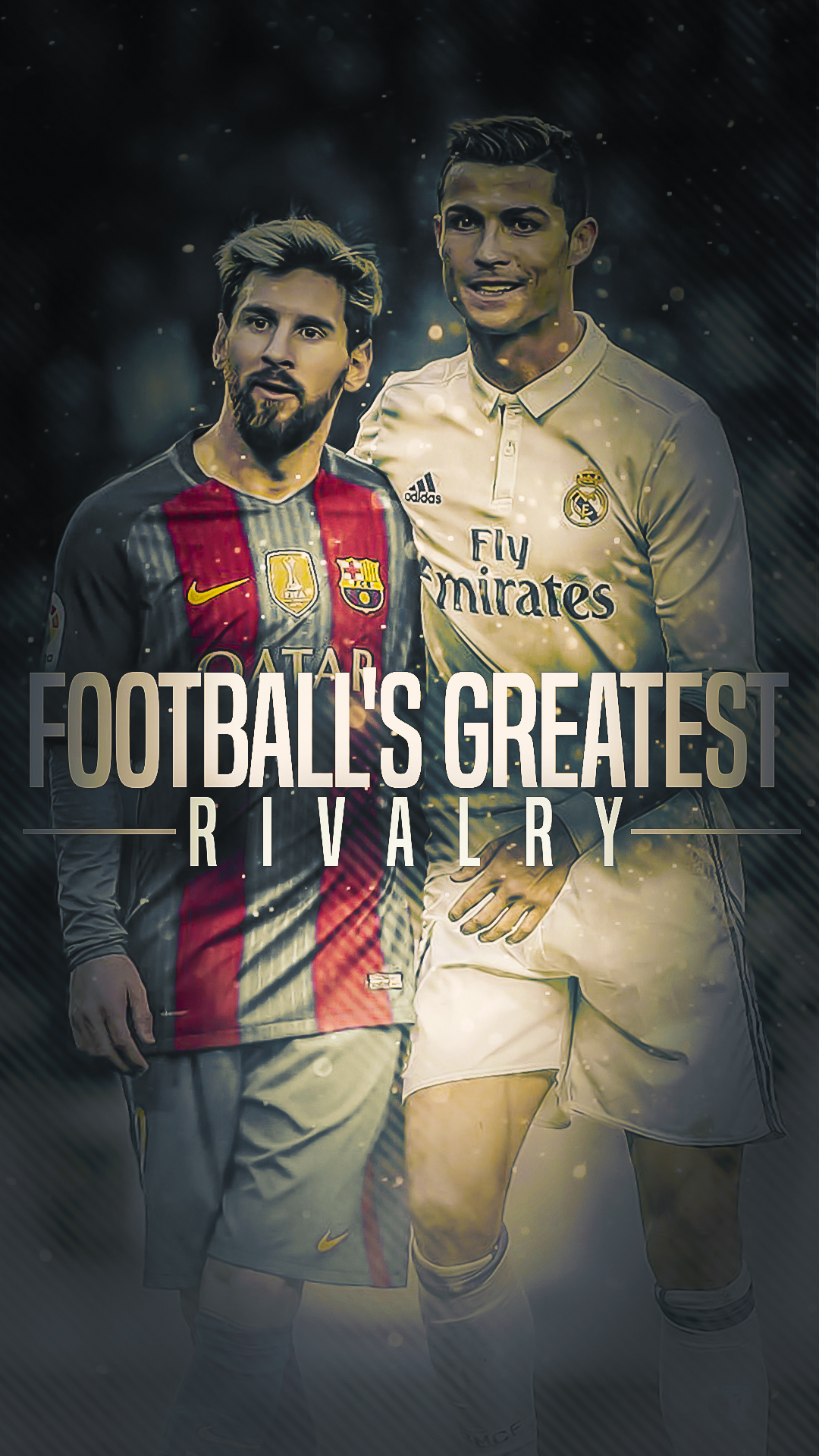 Messi and Ronaldo - HD Wallpaper