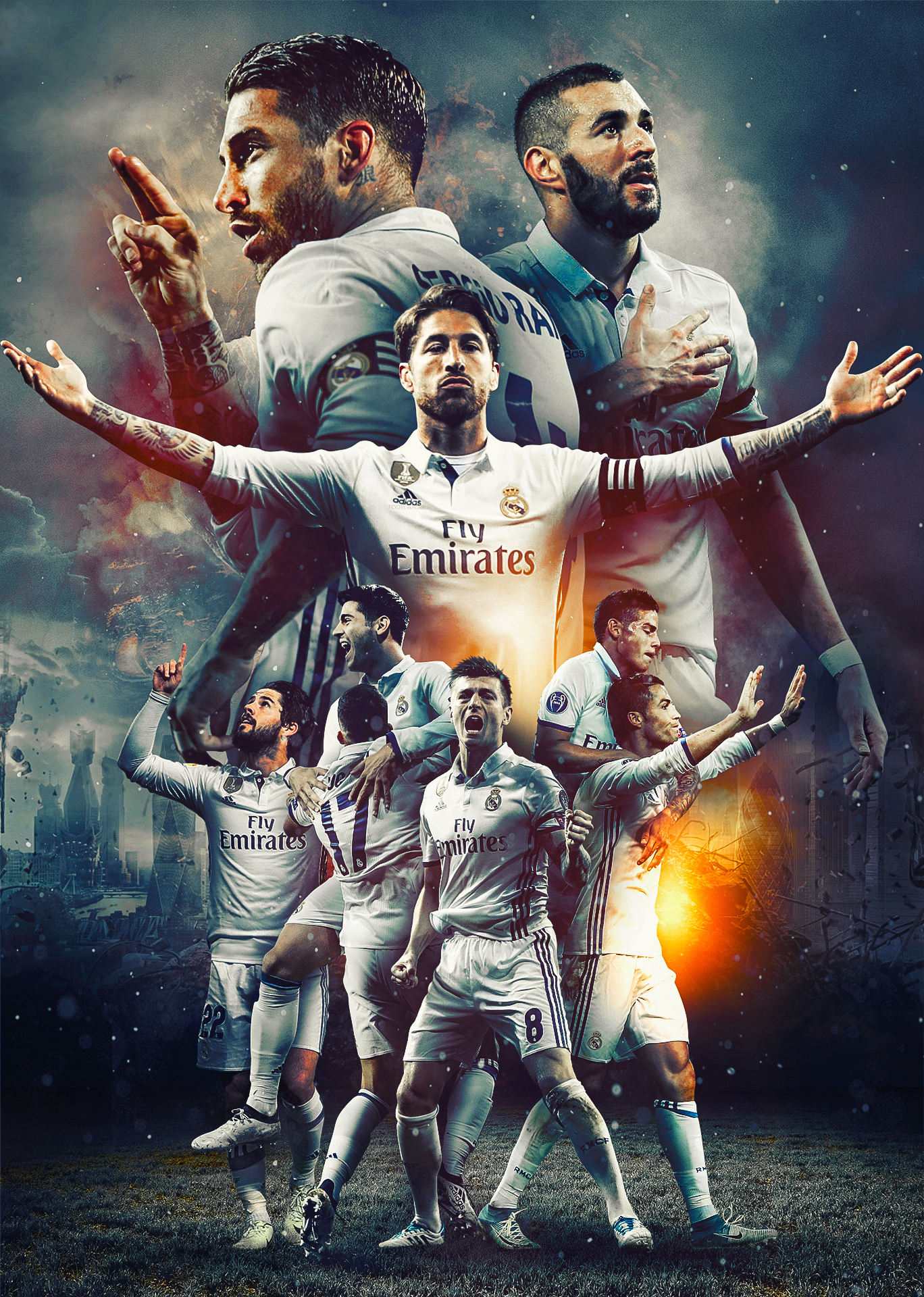 Real Madrid - HD Wallpaper by Kerimov23, visual art