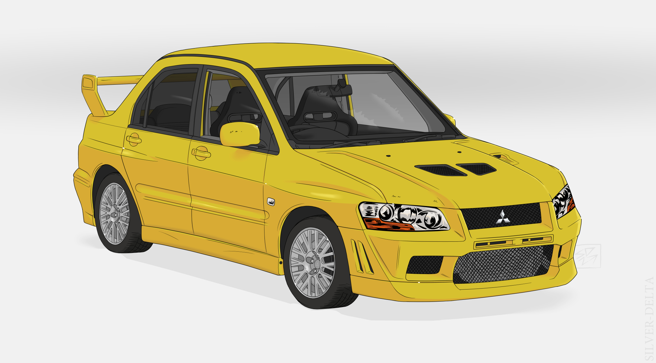 Mitsubishi Lancer Evolution VII (7) by SilberDelta on DeviantArt