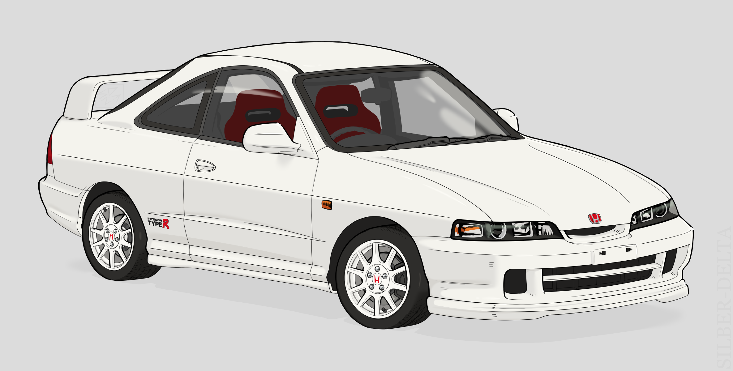 Integra Dc 3 Type R Drawing Honda Integra Type R (DC2) by Silber-Delta on DeviantArt