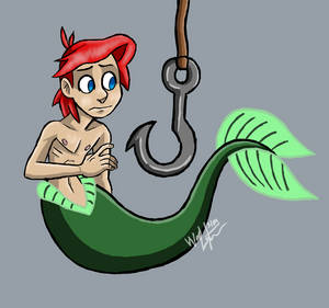 Aron the Merboy finds a fish eaters hook