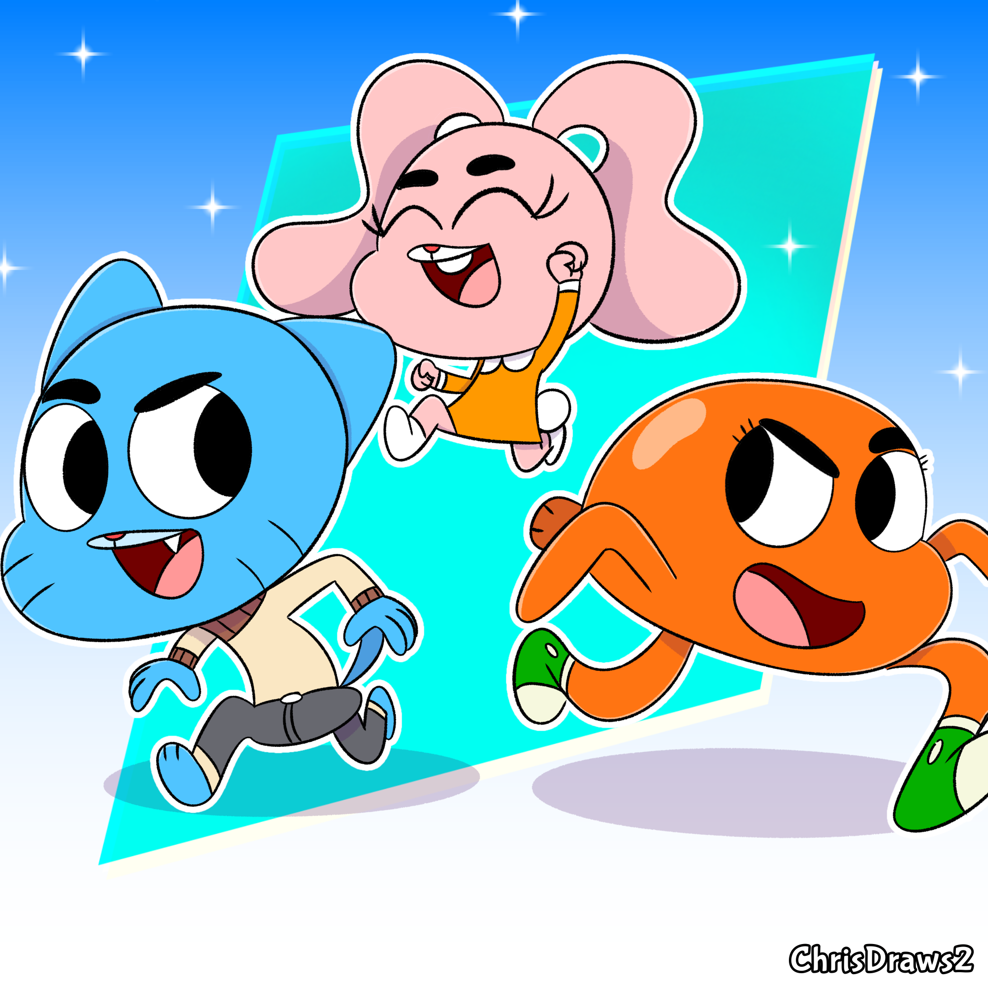 Gumball And Darwin by dgburdd on DeviantArt