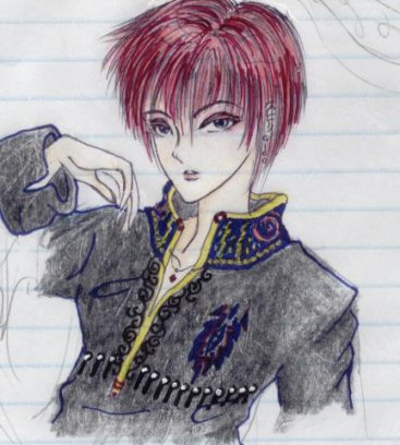 red-haired bishie