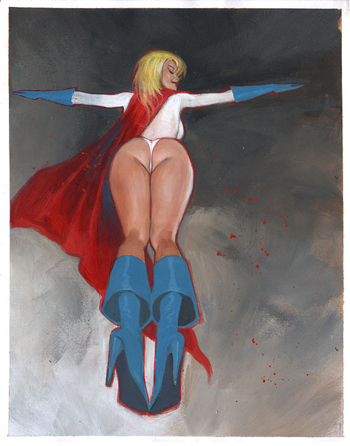 POWER GIRL: up and away