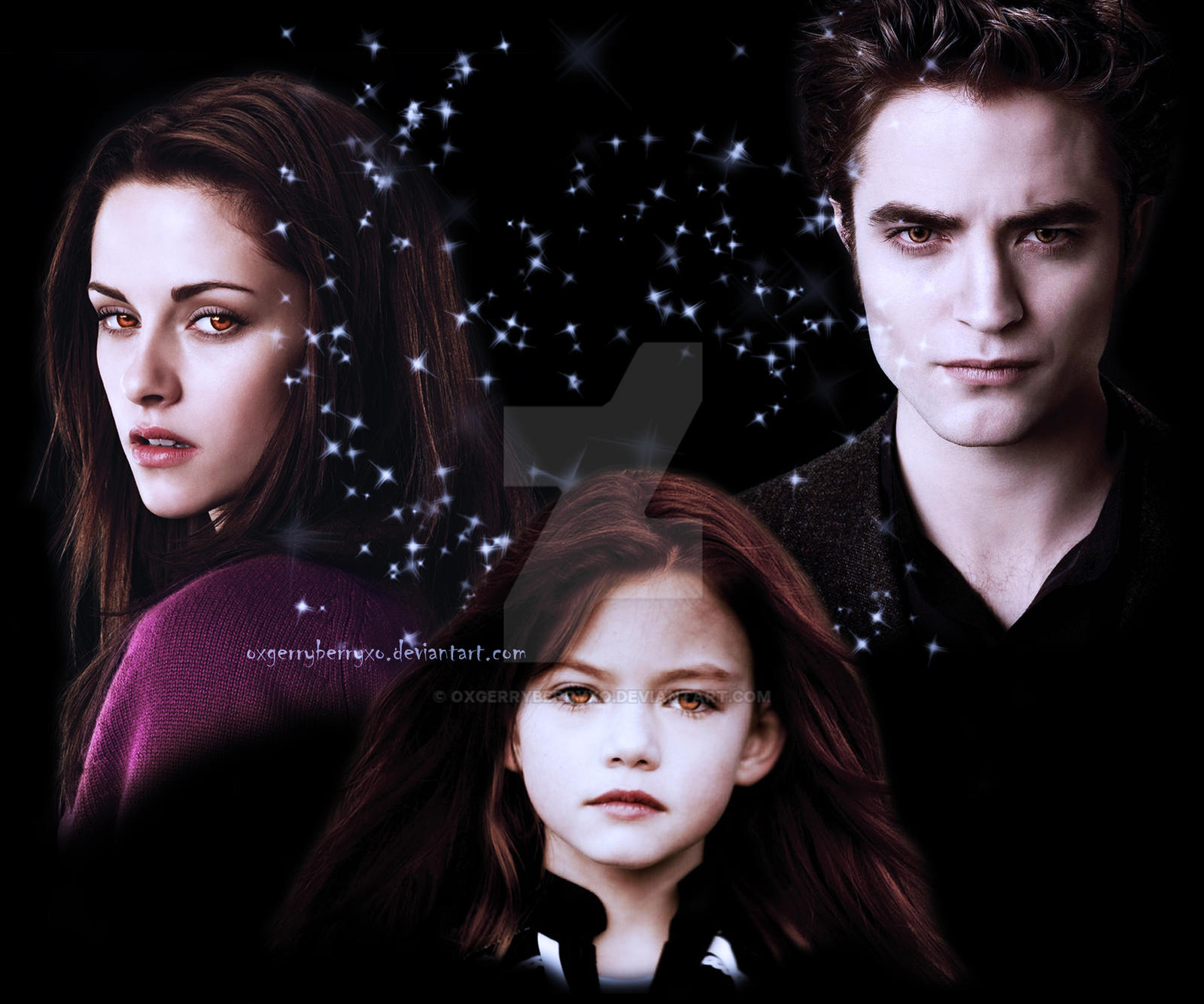 Renesmee, Bella and Edward