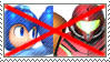 (Request) Anti Mega Man x Samus Aran stamp by nicegirl97