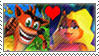 (Request) Crash Bandicoot x Tawna fan stamp by nicegirl97