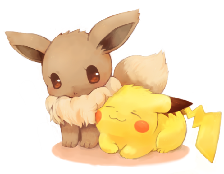 Pikachu and eevee