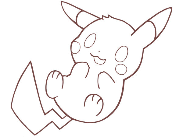 Line Vector Pikachu Pikachu lineart by The-pink-Vodka on DeviantArt