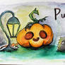 Water color pumpkin