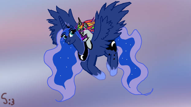 Princess Luna and Diana Short