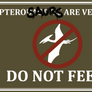 Pterosaurs are vermin sign