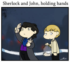 Sherlock - Holding hands