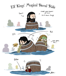 Hobbit - Elf Kings' Magical Barrel Ride