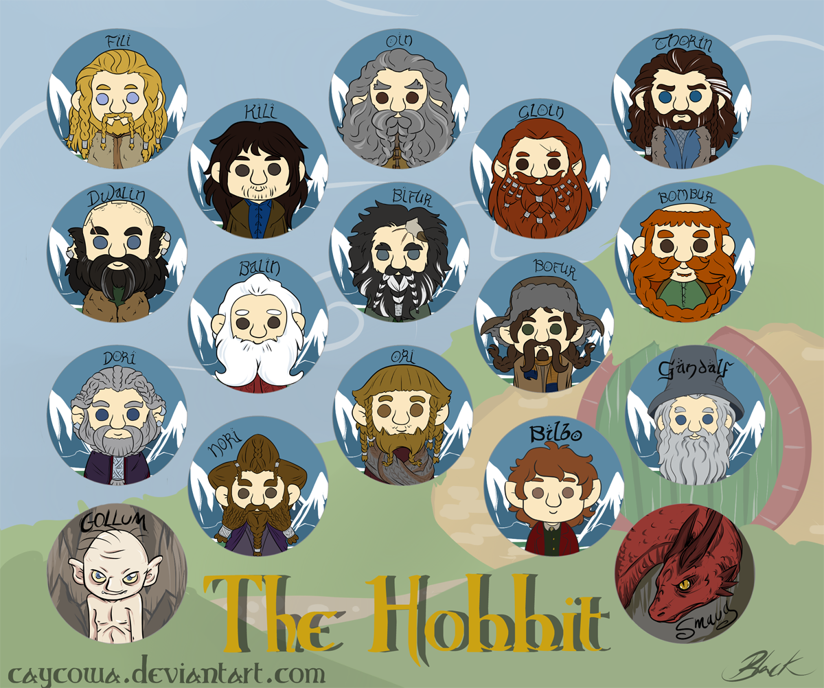 The Hobbit buttons