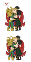 Thor - Loki hug