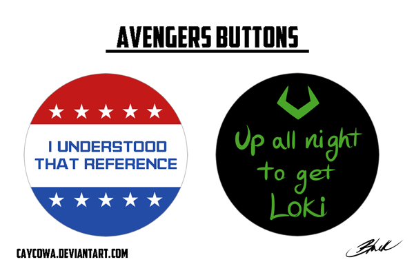 Avengers Buttons