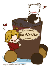 Hetalia - Canada Loves Timmies by caycowa