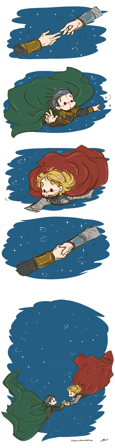 Thor/Loki Week - Day 5: Alternative Universes by caycowa