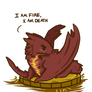 The Hobbit - Chibi Smaug I am Fire, I am Death